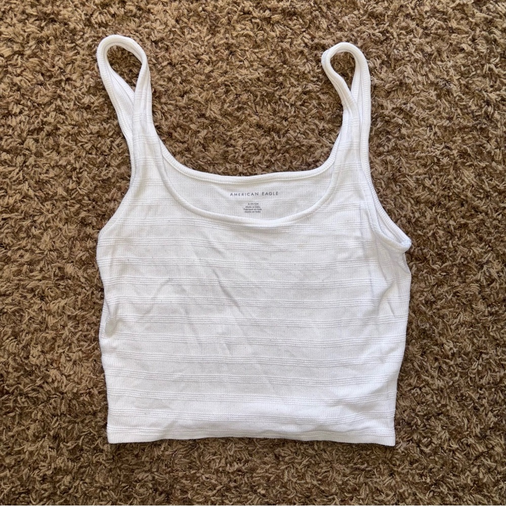 American Eagle | Cropped Ribbed Tank Top